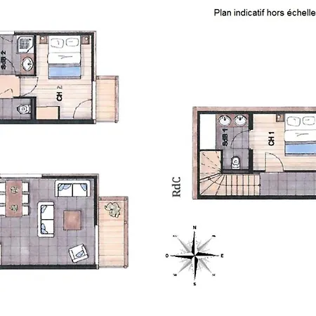 Apartment Le Kilimandjaro - 3 Pieces + A Deux Pas Du Centre Village Mae-1041 *